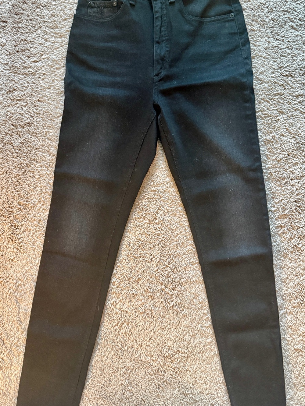 Rag & Bone Super High-Waist Jane Black Skinny Stretch Jeans (size 27)